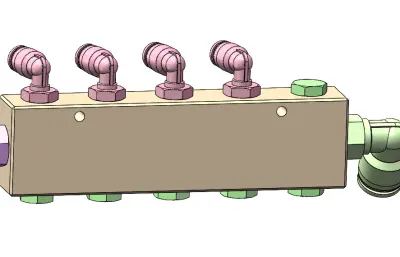 自制歧管块组件
