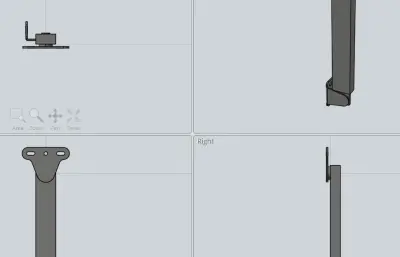 三个尺寸的不锈钢撑杆模型