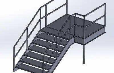 楼梯和转身台模型