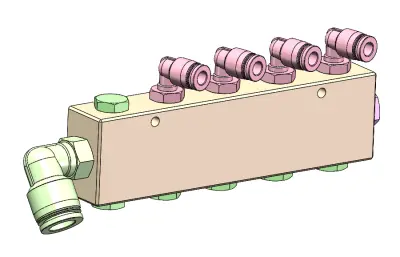 自制歧管块组件