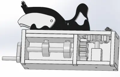 水鸭捕鱼运动机构