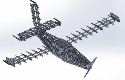 固定翼无人机航模框架