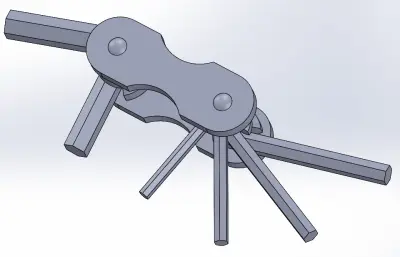 多种规格的钳工用内六角扳手