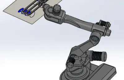 带气动工具的工业6轴机器人