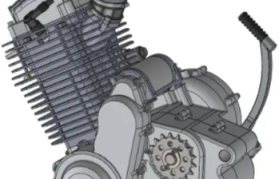 大型单台摩托车发动机