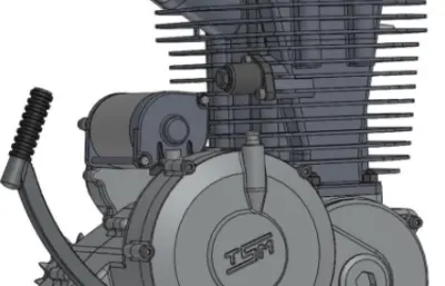 大型单台摩托车发动机