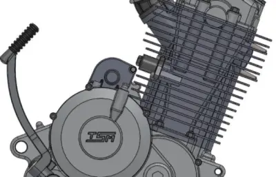 大型单台摩托车发动机