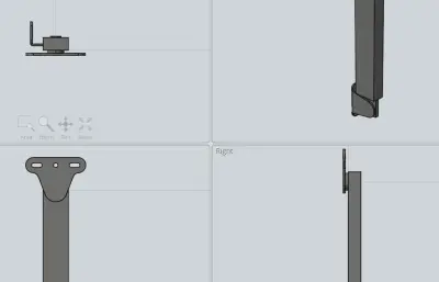 三个尺寸的不锈钢撑杆模型