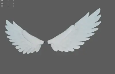 天使翅膀 卡通白色翅膀 天使之翼