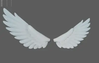 天使翅膀 卡通白色翅膀 天使之翼