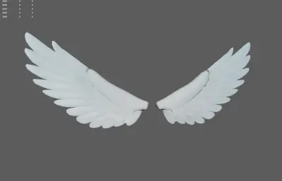 天使翅膀 卡通白色翅膀 天使之翼