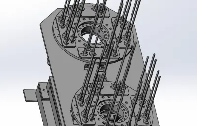 法兰盘摆放物料台