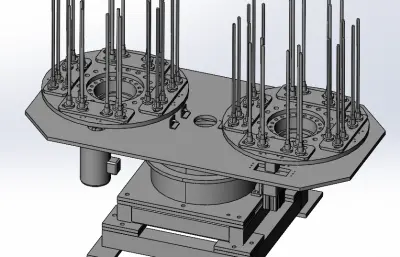 法兰盘摆放物料台