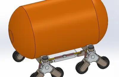 可攀爬可折叠物流运输小车底盘结构