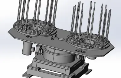 法兰盘摆放物料台