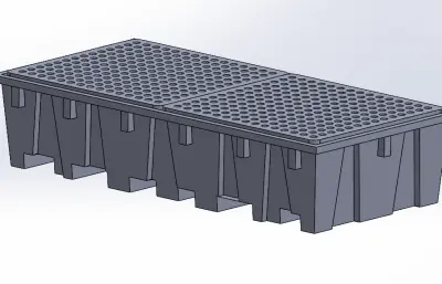 2个IBC罐的滴水盘