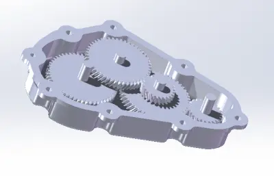 齿轮减速箱剖面图纸