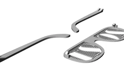 百叶窗眼镜 造型眼镜