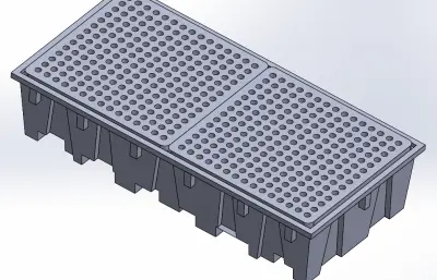 2个IBC罐的滴水盘