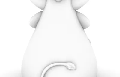 2021牛的三维模型