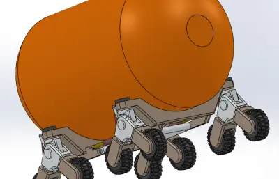 可攀爬可折叠物流运输小车底盘结构