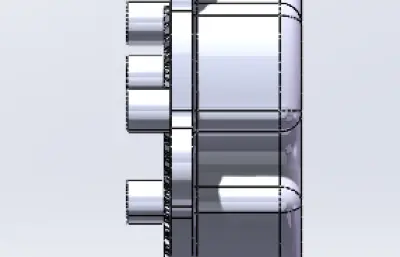 齿轮减速箱剖面图纸