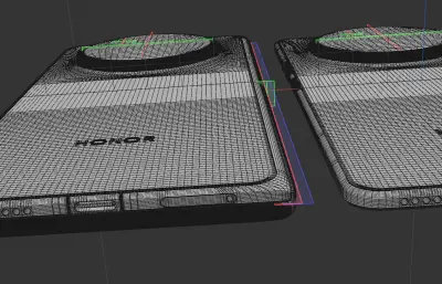 C4D荣耀Magic V6手机模型