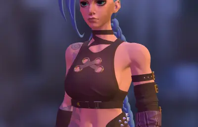 金克斯 卡通风格化 英雄联盟