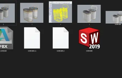 精细垃圾桶建模