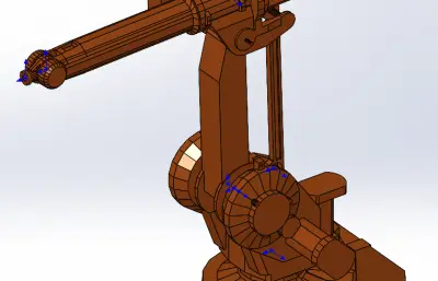 IRB1410六轴可运动机器人模型