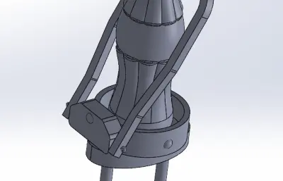 可乐瓶木质装饰架