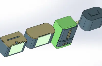 多款纸巾盒模型