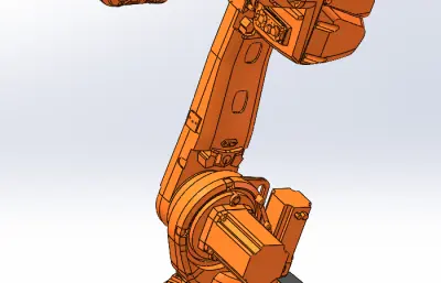 IRB4600-60-2050关节可运动机器人模型