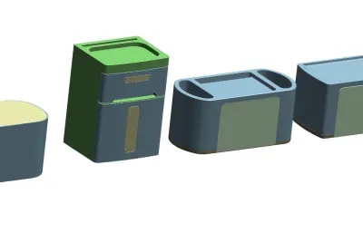 多款纸巾盒模型