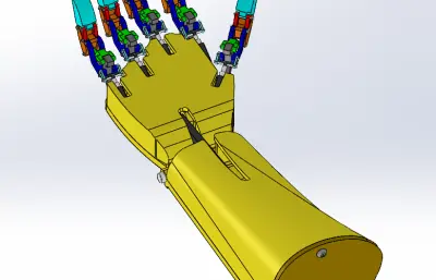 铰接手指与线缆驱动的机械仿生臂结构