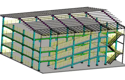 三层式摩托车停车楼