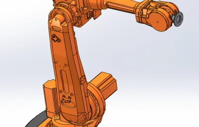 IRB4600-60-2050关节可运动机器人模型