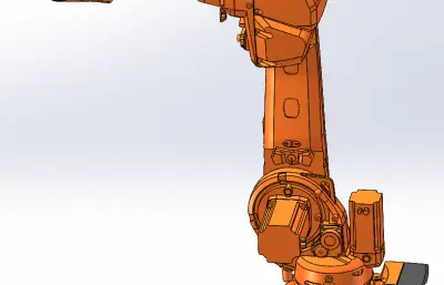 IRB4600-60-2050关节可运动机器人模型