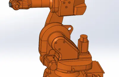 irb1600-6-1200_m2004六轴可运动机器人模型