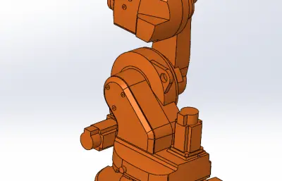 irb1600-6-1200_m2004六轴可运动机器人模型