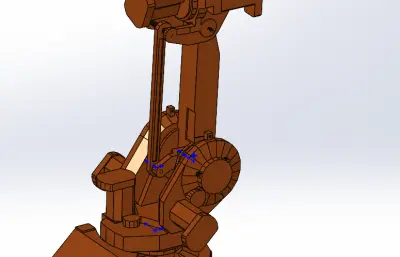 IRB1410六轴可运动机器人模型