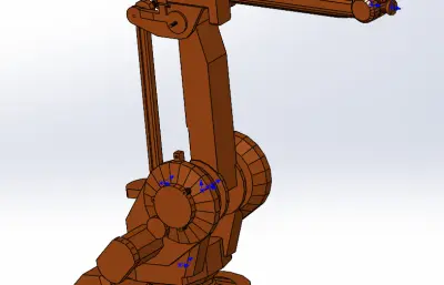 IRB1410六轴可运动机器人模型