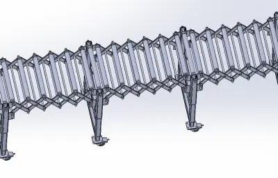移动折叠辊筒输送机