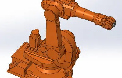 irb1600-6-1200_m2004六轴可运动机器人模型
