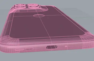 摩托罗拉 Moto 70 Fusion手机外观3D模型