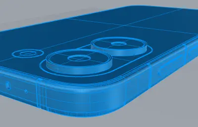 红米Turbo 5/Poco X8 Pro手机外观3D模型