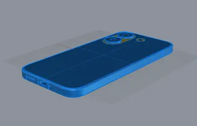 红米Turbo 5/Poco X8 Pro手机外观3D模型