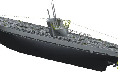 Type IXD2 Submarine太平洋潜艇