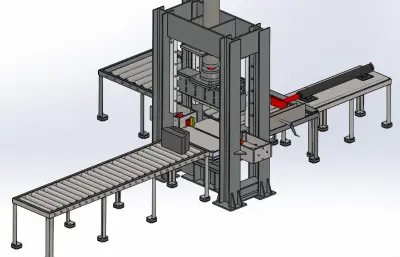 水泥块分割压机