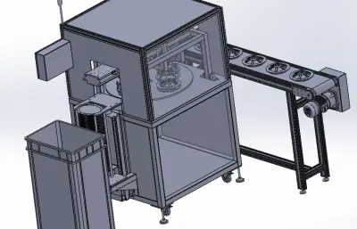 轮盘法兰组装机
